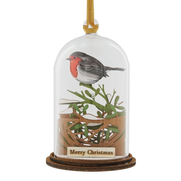 Kloche Christmas Robin Hanging Ornament